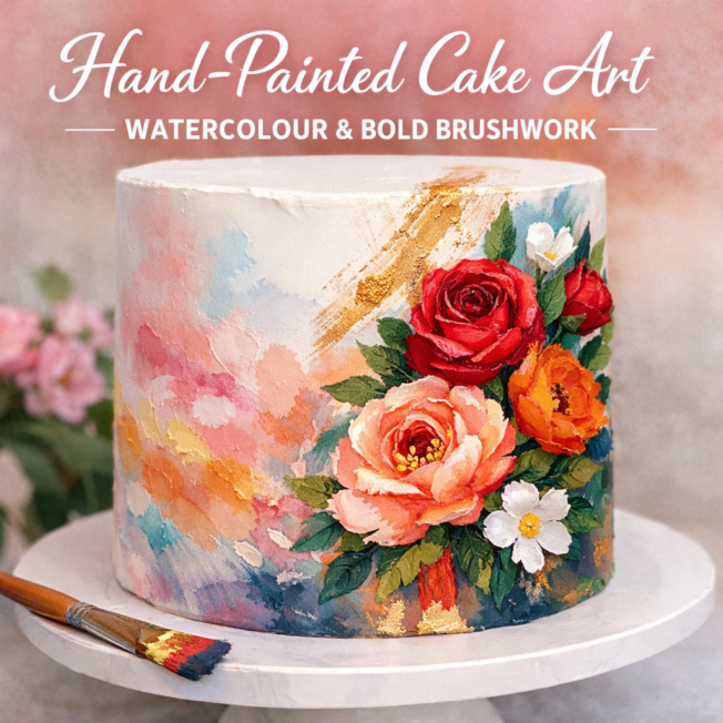 Hand-Painted Cake Art: The Rise of Edible Masterpieces
