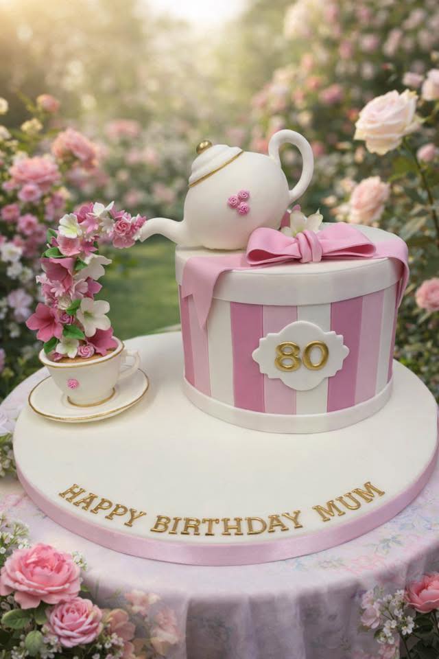 Teapot and Flowers