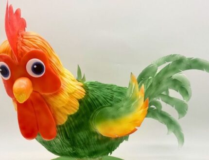 3D rooster cake tutorial