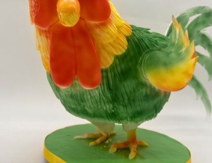 3D rooster cake tutorial