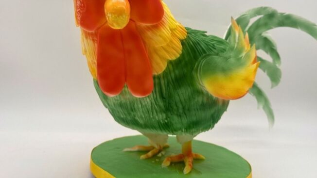 3D rooster cake tutorial
