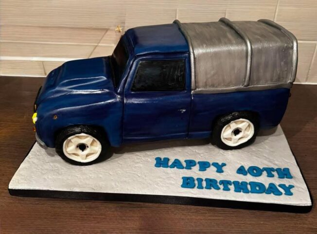 Farm truck cake