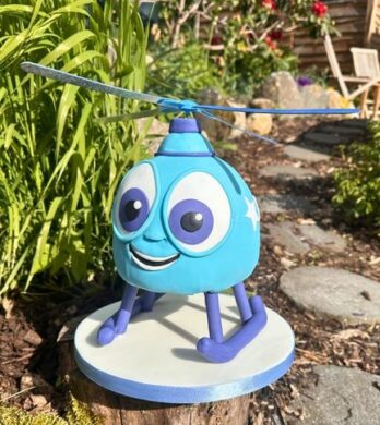 Cartoon Helicopter Cake Tutorial