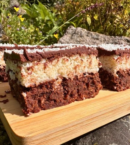 Luxury Chocolate Coconut Brownies Recipe